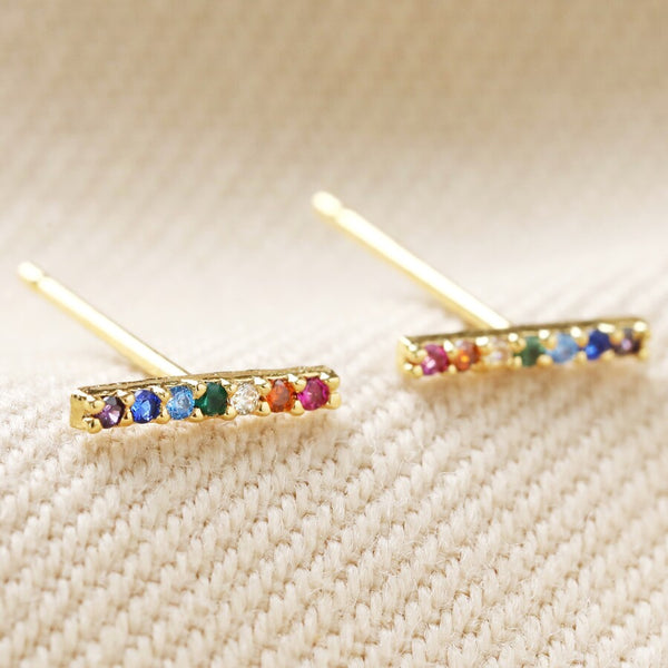 Buy Olivia Burton Rainbow Gold Stud Earrings from the Next UK online shop